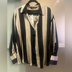 Zara silk button up